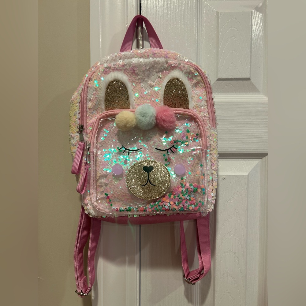 Sparkly Pink Llama Mini Backpack 🦙✨